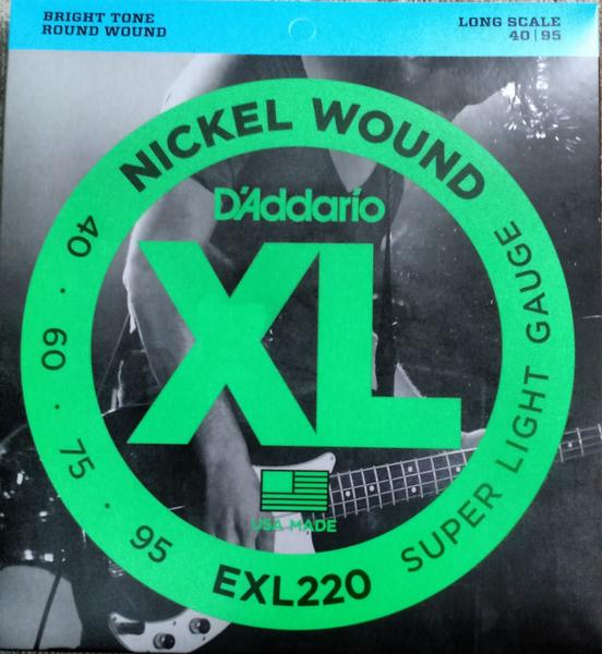 Imagem de Cordas para contrabaixo Exl220 040-095 - d'addario