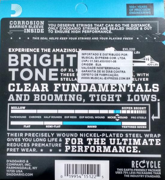 Imagem de Cordas para contrabaixo Exl220 040-095 - d'addario