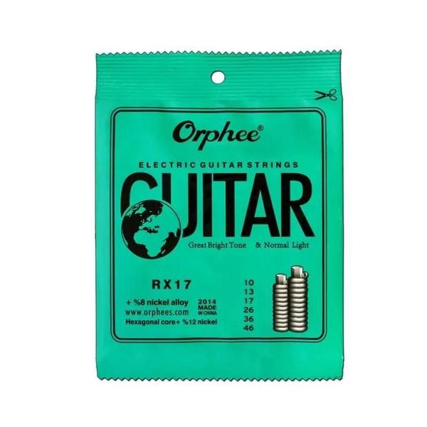 Imagem de Cordas para Guitarra Elétrica Orphee Rx15/17/19 - Super Leves - Liga de Níquel