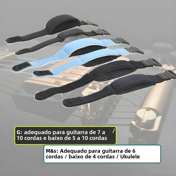 Imagem de Cordas Silenciosas Para Traste De Guitarra, Cinta Silenciosa, Fita Amortecedora De Ruído Para Baixo,