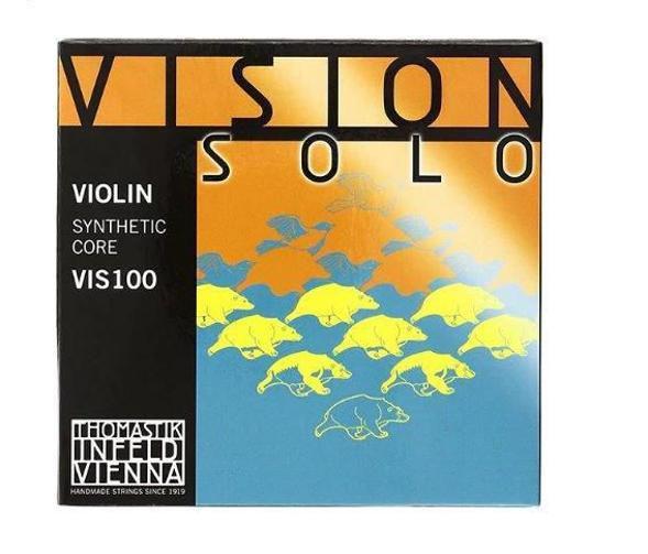 Imagem de Cordas Violino Thomastik Vision Solo VIS100 4/4 - Conjunto Completo