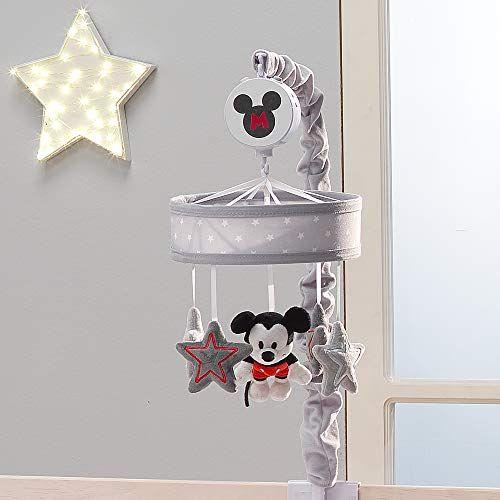 Imagem de Cordeiros e Hera Disney Baby Magical Mickey Mouse Musical Baby Crib Mobile - Cinza