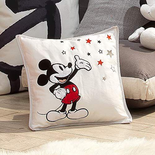 Imagem de Cordeiros e Hera Disney Baby Magical Mickey Mouse Travesseiro Decorativo Throw - Branco