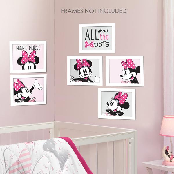 Imagem de Cordeiros e hera Disney Baby Minnie Mouse Unframed Berçário / Arte de parede infantil