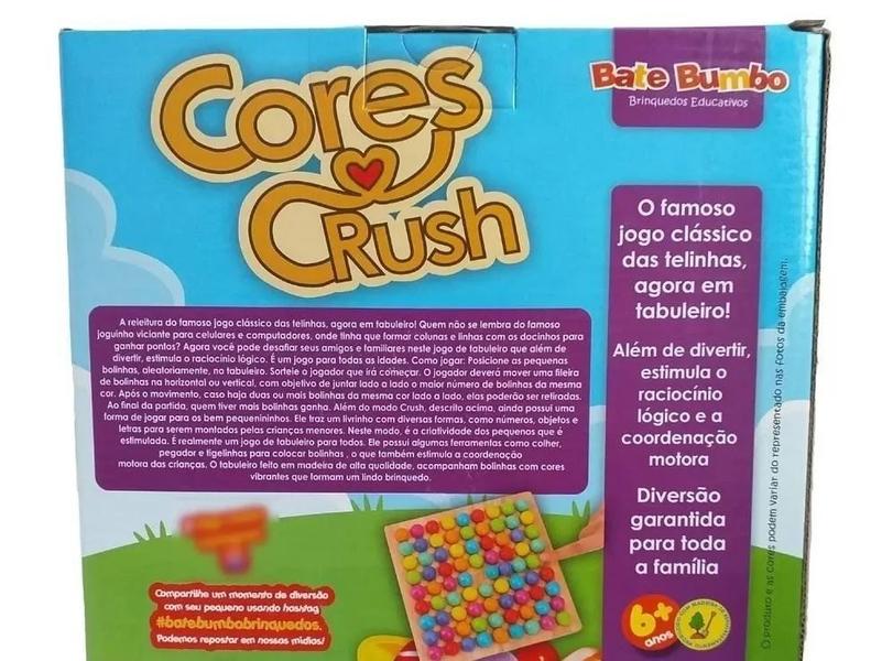 Imagem de Cores E Crush - Jogo De Tabuleiro Educativo - Bate Bumbo