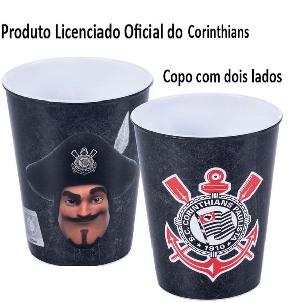 Imagem de Corinthians Kit Porta Lanche Escola Passeio 3 Itens Plasutil