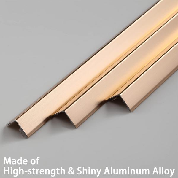 Imagem de Corner Guards Trimold Aluminium Peel and Stick L Molding 90