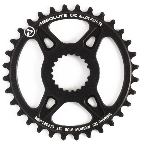 Imagem de Coroa de Bicicleta Absolute Direct Prime Shimano Offset 3mm 30T - 32T - 34T - 36T - 38T