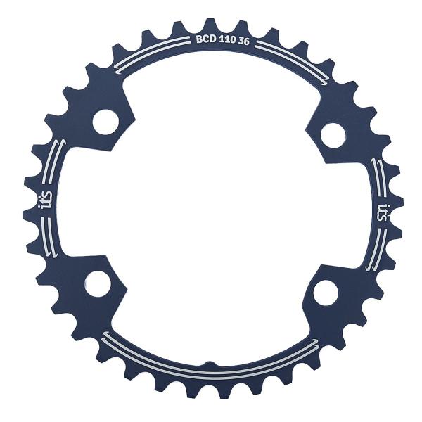 Coroa de Bicicleta Ictus Indexada BCD 110 Assimétrica 36T - 39T - 42T Speed Imagem de Coroa de Bicicleta Ictus Indexada BCD 110 Assimétrica 36T - 39T - 42T Speed