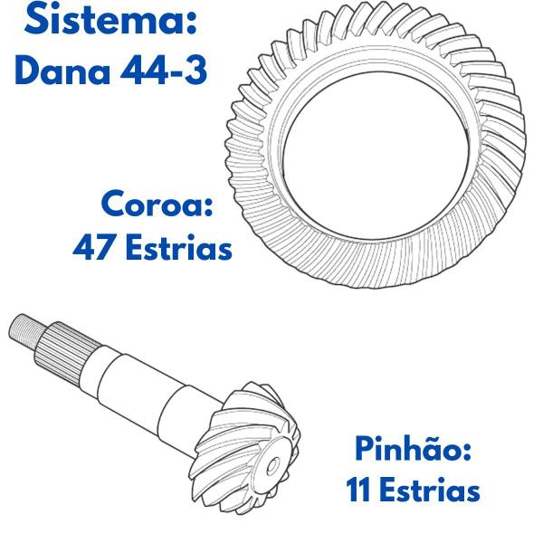 Imagem de Coroa E Pinhão Traseiro - Blazer 2001 A 2009 / S10 2001 A 2011 - Nd01001