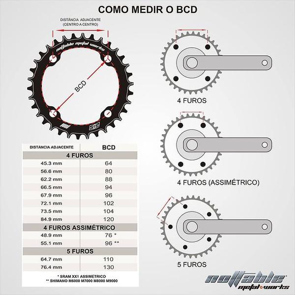 Imagem de Coroa nottable narrow wide direct bb30/gxp/dub offset3mm 28d