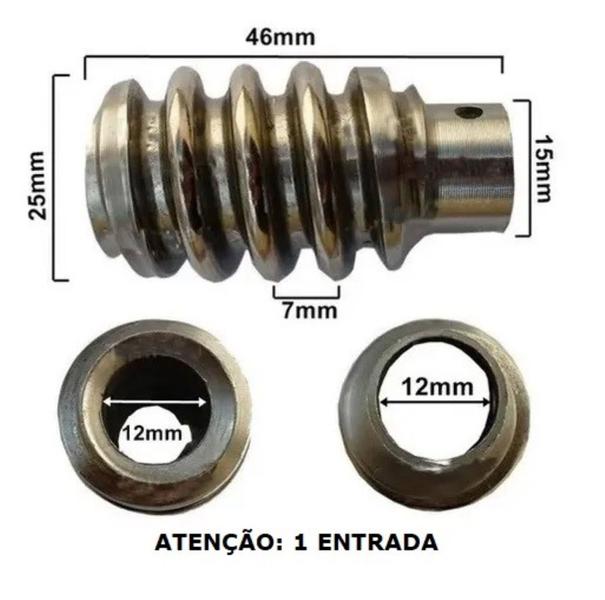 Coroa Nylon Z25 e Eixo S/ Fim Motor Portão Kdz Garen Seg Imagem de Coroa Nylon Z25 e Eixo S/ Fim Motor Portão Kdz Garen Seg