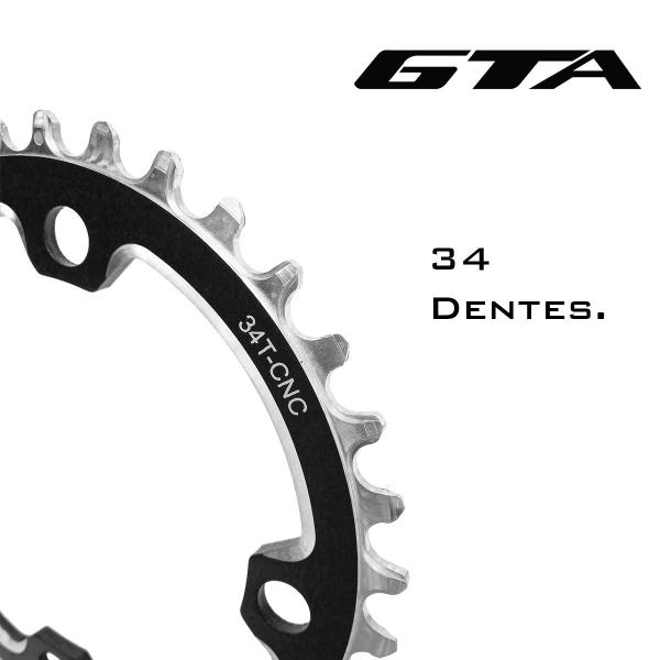 Imagem de Coroa Única Single Narrow Wide Gta Rx 32 e 34 Dentes 9v 10v 11v 12v Bcd 104 Alumínio Bike Para Pedivela Mtb