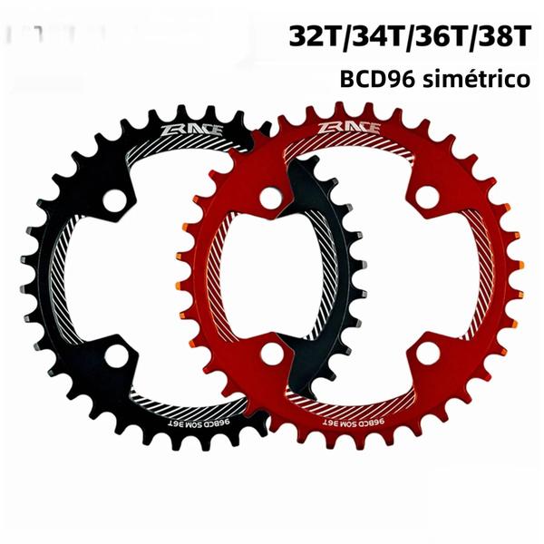 Imagem de Coroas ZRACE 32T/34T/36T/38T BCD96 - MTB - Alumínio AL7075 CNC