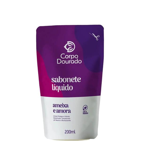 Imagem de Corpo Dourado - Sabonete Líquido Corporal Amora e Ameixa Refil 200ml