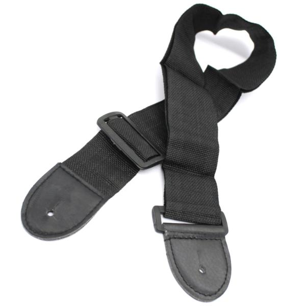 Correia alça violao ukulele viola preta lisa MXP GS2 Imagem de Correia alça violao ukulele viola preta lisa MXP GS2