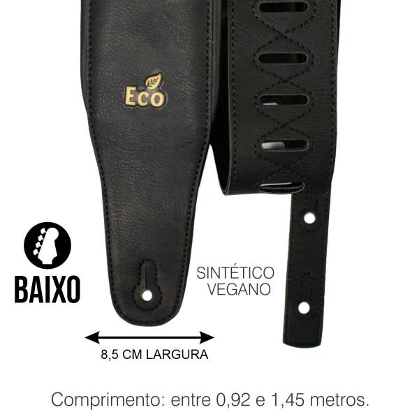 Imagem de Correia Basso Eco Bass 01 Soft Black P/ Baixo Contrabaixo