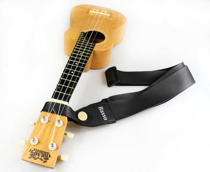 Imagem de Correia com extensor alça lisa basso sintético ukulele violão guitarra viola