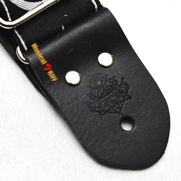 Correia guitarra old black jeff back acid straps Imagem de Correia guitarra old black jeff back acid straps