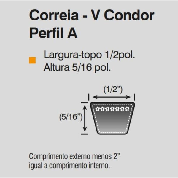 Imagem de Correia Industrial em V Condor A-036