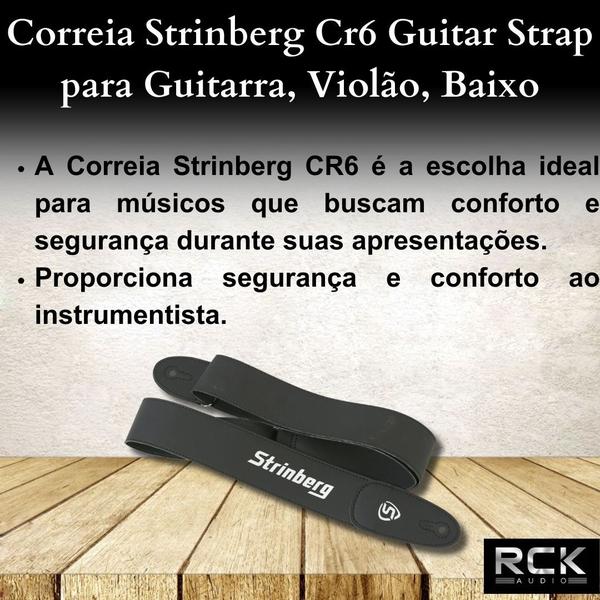 Imagem de Correia Strinberg Cr6 Guitar Strap para Guitarra, Violão, Baixo