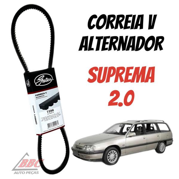 Imagem de Correia V Alternador GM Suprema - 2.0 GIR/ALT - 7398 - 10x1005 Gates