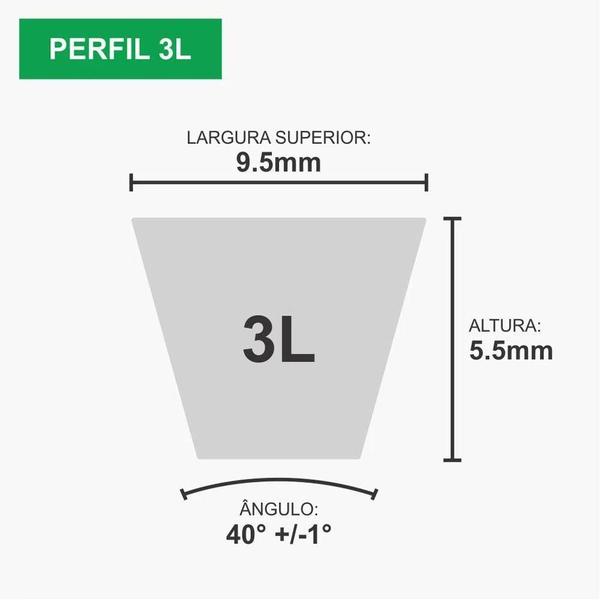 Imagem de Correia V Lisa 3L-300 Elite 76.2cm Borracha