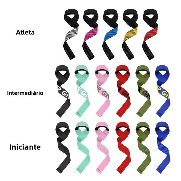 Correias de Pulso Ajustáveis Antiderrapantes para Levantamento de Peso com Gel Imagem de Correias de Pulso Ajustáveis Antiderrapantes para Levantamento de Peso com Gel