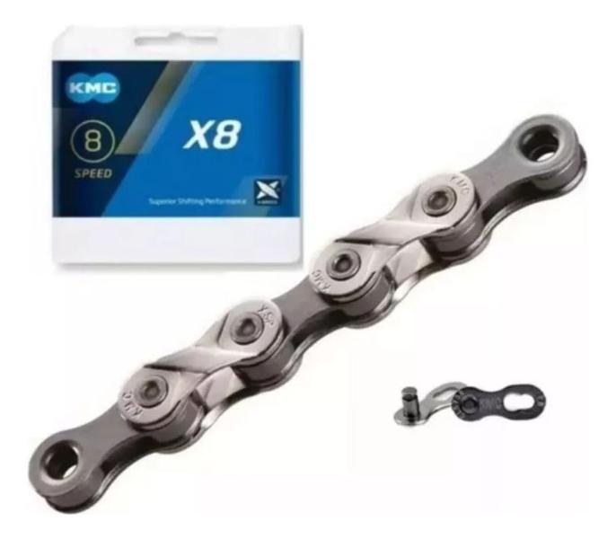 Imagem de Corrente Bike Kmc X8 Aro 29 /27,5 / 26 8v 116 Elos