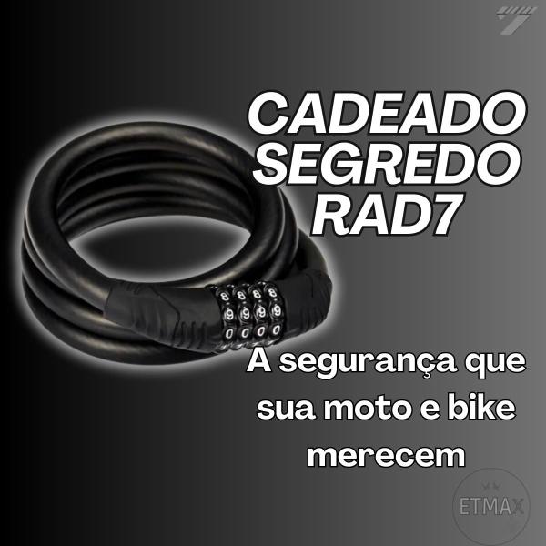 Imagem de Corrente Cadeado Bicicleta Moto Trava Tranca Segredo Senha Bike