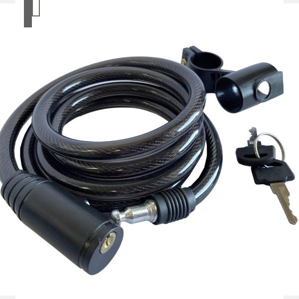 Corrente Cadeado Para Moto Bicicleta Bike Segurança Estepe Trava Anti Furto Cabo De Aço 10x100 - CXR Imagem de Corrente Cadeado Para Moto Bicicleta Bike Segurança Estepe Trava Anti Furto Cabo De Aço 10x100