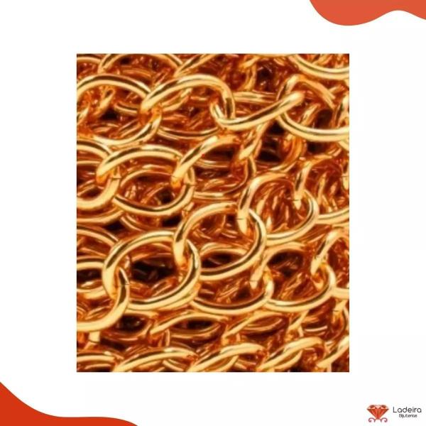 Corrente De Aluminio 17X22mm Com 15 Metros - LADEIRA BIJUTERIAS Imagem de Corrente De Aluminio 17X22mm Com 15 Metros