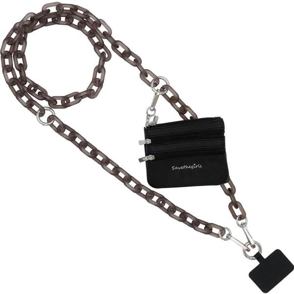 Imagem de Corrente de telefone Crossbody Save the Girls Clip and Go Black