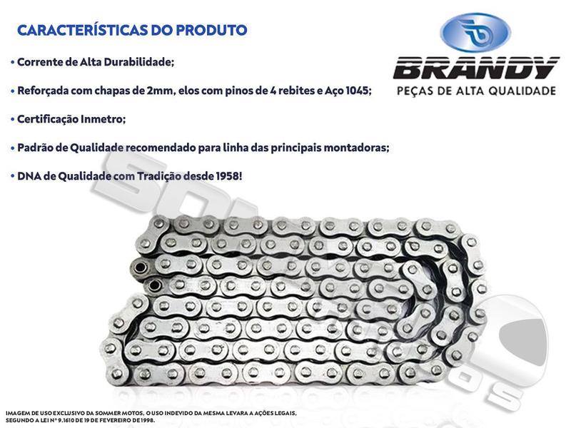 Imagem de Corrente de Transmissão Honda XLR 250 520X102 Brandy