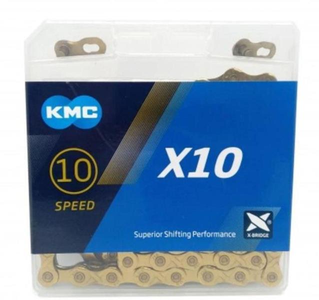 Imagem de Corrente KMC X-10 10V 116L Dourada