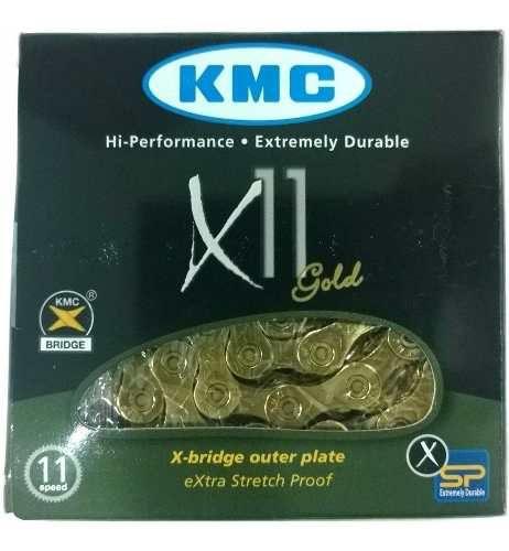 Imagem de Corrente Kmc X11 Gold Ti 11v 116 Links 260gr Dourada Spd Mtb