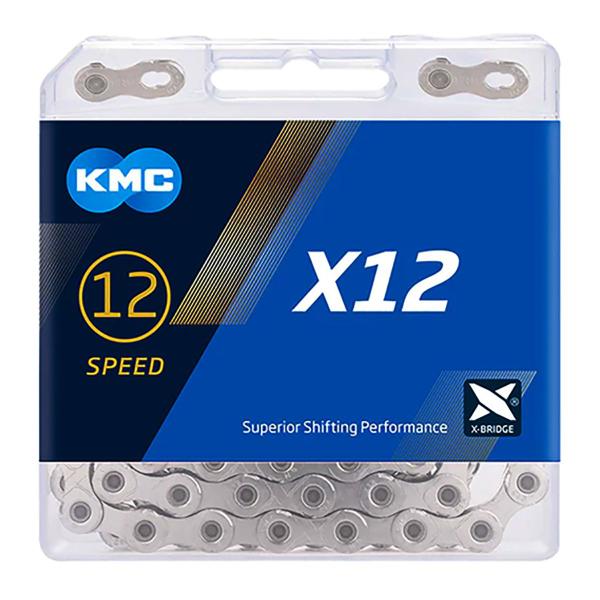 Imagem de Corrente Kmc X12 12v 1/2x11/128 126l Prata