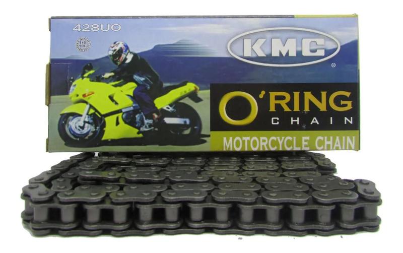 Imagem de Corrente Moto Kmc C/ Retentor 428/118 elos Titan Fan Ybr Factor + 1 um óleo Lubrificante