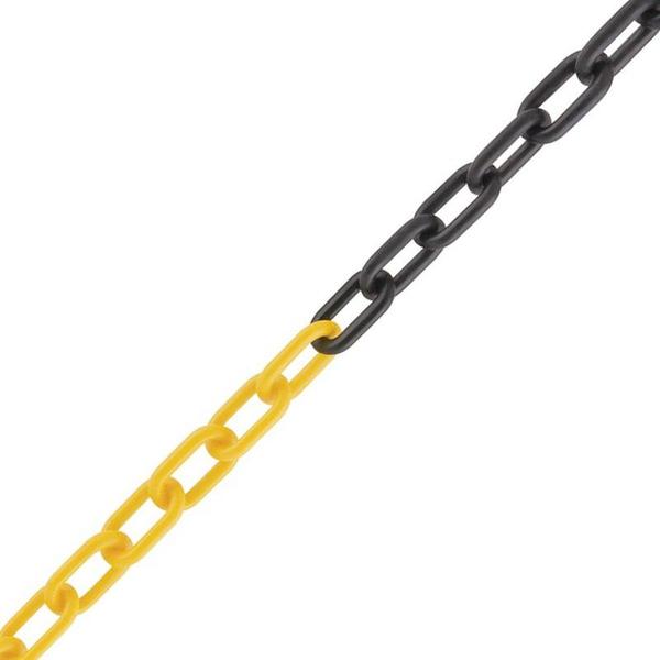 Imagem de Corrente Plástica Para Isolamento 6mm Amarelo e Preto 10m Vonder