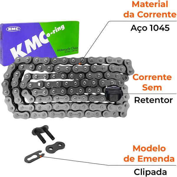 Imagem de Corrente Relação Transmissão 530x102 Aço 1045 KMC