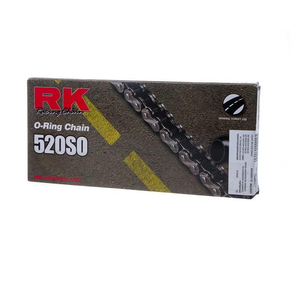 Imagem de Corrente Rk 520sox112l C/oring E Emenda Rebite On Road/off R