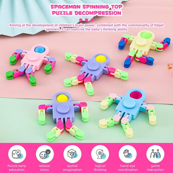 Imagem de Corrente transformável Fidget Sensory Spinner Toys Aydsutr x12