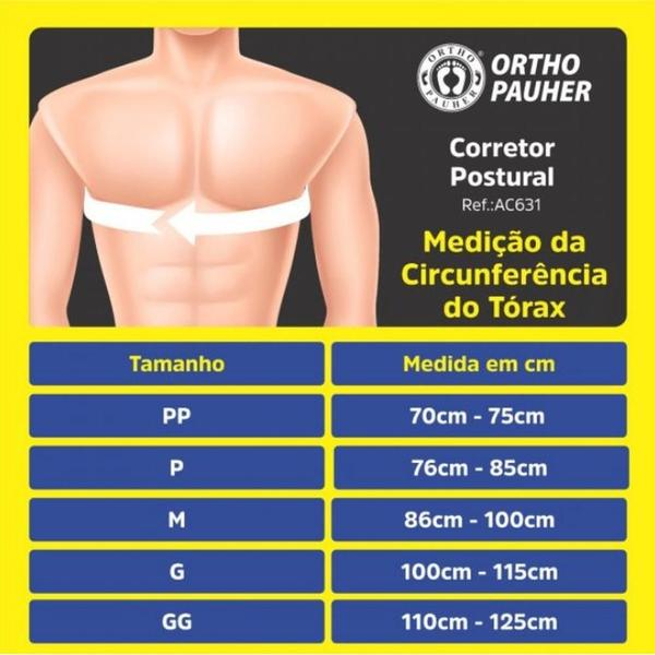 Imagem de Corretor Postural Ac631 - Ortho Pauher