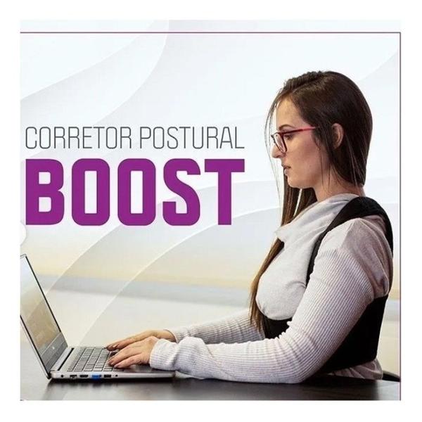 Imagem de Corretor Postural Boost Preto Hidrolight