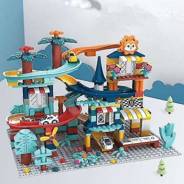 Corrida de Mármore Corrida Carro de Corrida Slide Track Blocos de Construção Kit B - Shimu Yequyasu - ESG Imagem de Corrida de Mármore Corrida Carro de Corrida Slide Track Blocos de Construção Kit B
