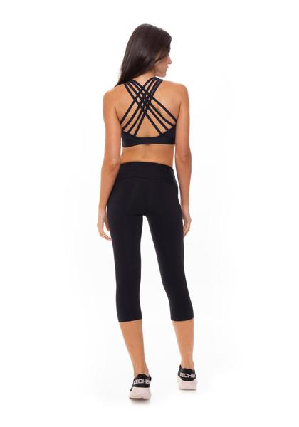 Corsário Power Fit Rola Moça Feminino Preto Imagem de Corsário Power Fit Rola Moça Feminino Preto
