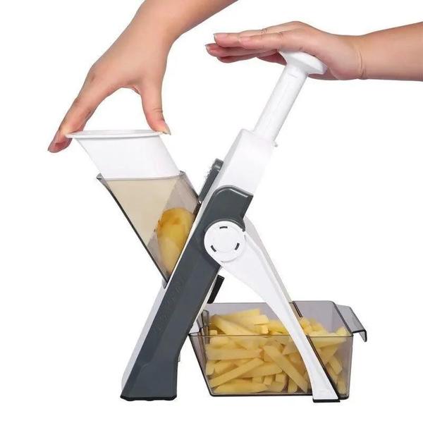 Cortador Batata Palito Processador Alimentos Ralador Legumes - Gomes store Imagem de Cortador Batata Palito Processador Alimentos Ralador Legumes