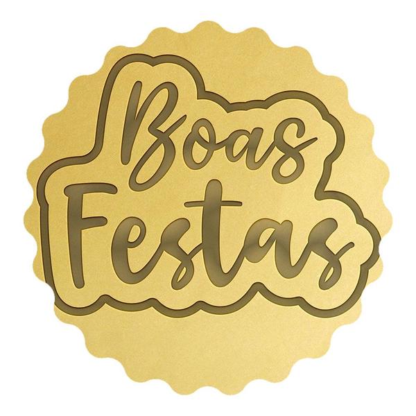 Imagem de Cortador Biscoito Boas Festas Lettering