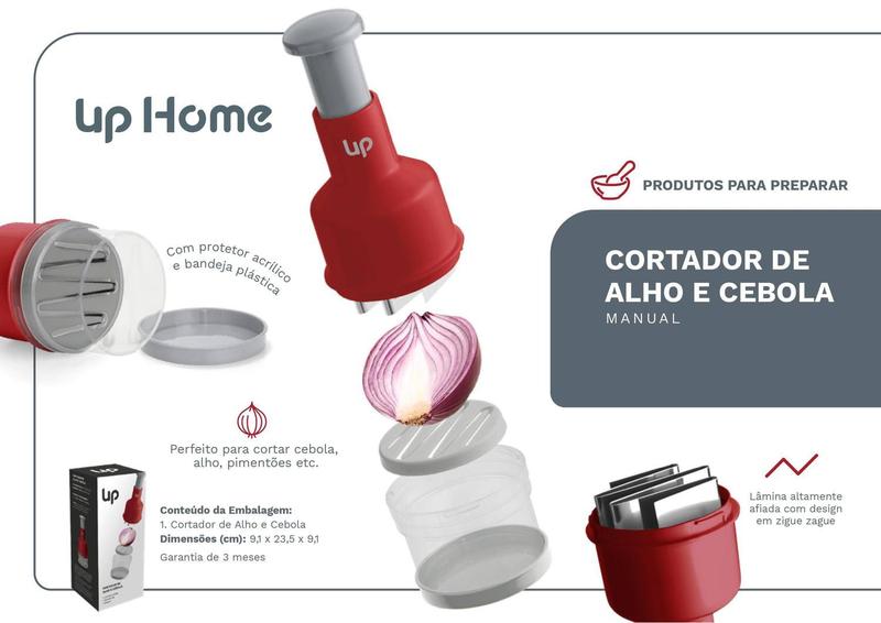 Imagem de Cortador de Alimento Manual Lâmina Ziguezague Up Home