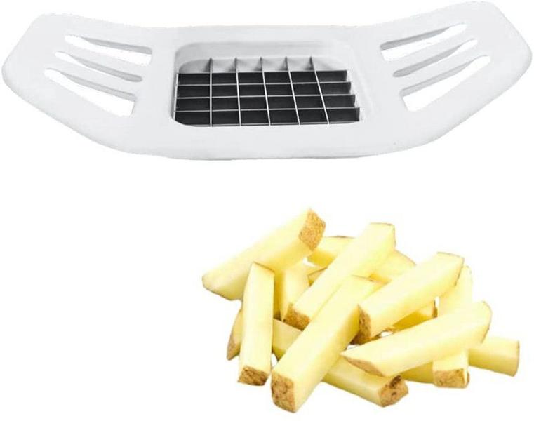 Imagem de Cortador de Batatas Fritas Palitos Com Abas Branco